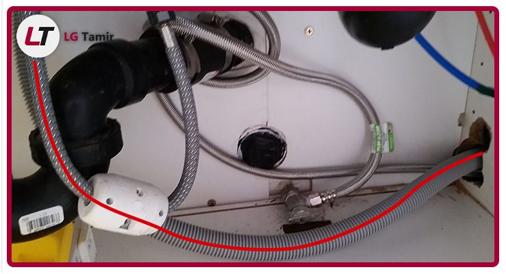 گرفتگی شلنگ تخلیه ماشین ظرفشویی