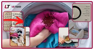 علت تمیز نشستن ماشین لباسشویی ال جی