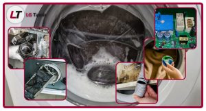 علت تخلیه نشدن آب ماشین لباسشویی ال جی