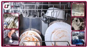 علت تمیز نشستن ظروف در ظرفشویی ال جی